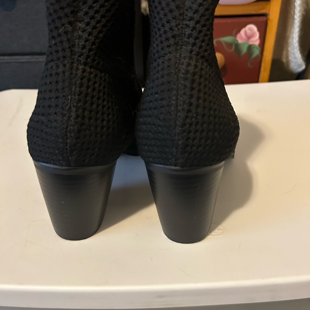 Open toe booties